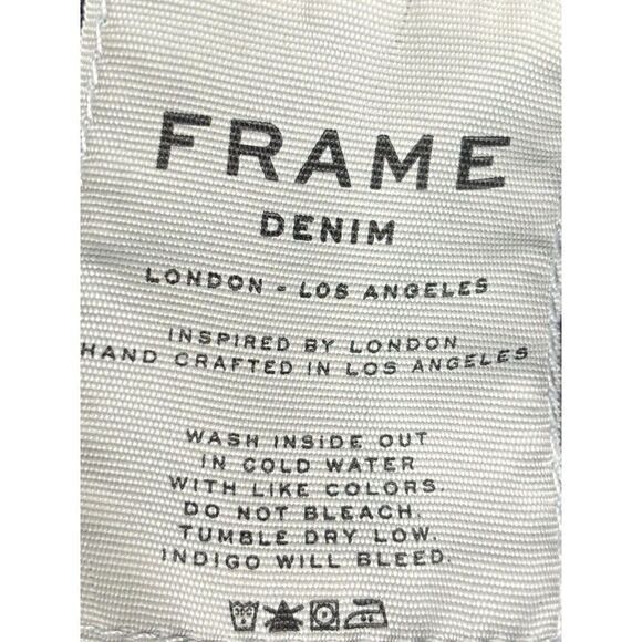 Frame Thatcher Le Skinny de Jeanne Size 27 Zipper Trimmed Gray Wash Jeans Ankle - Picture 8 of 12